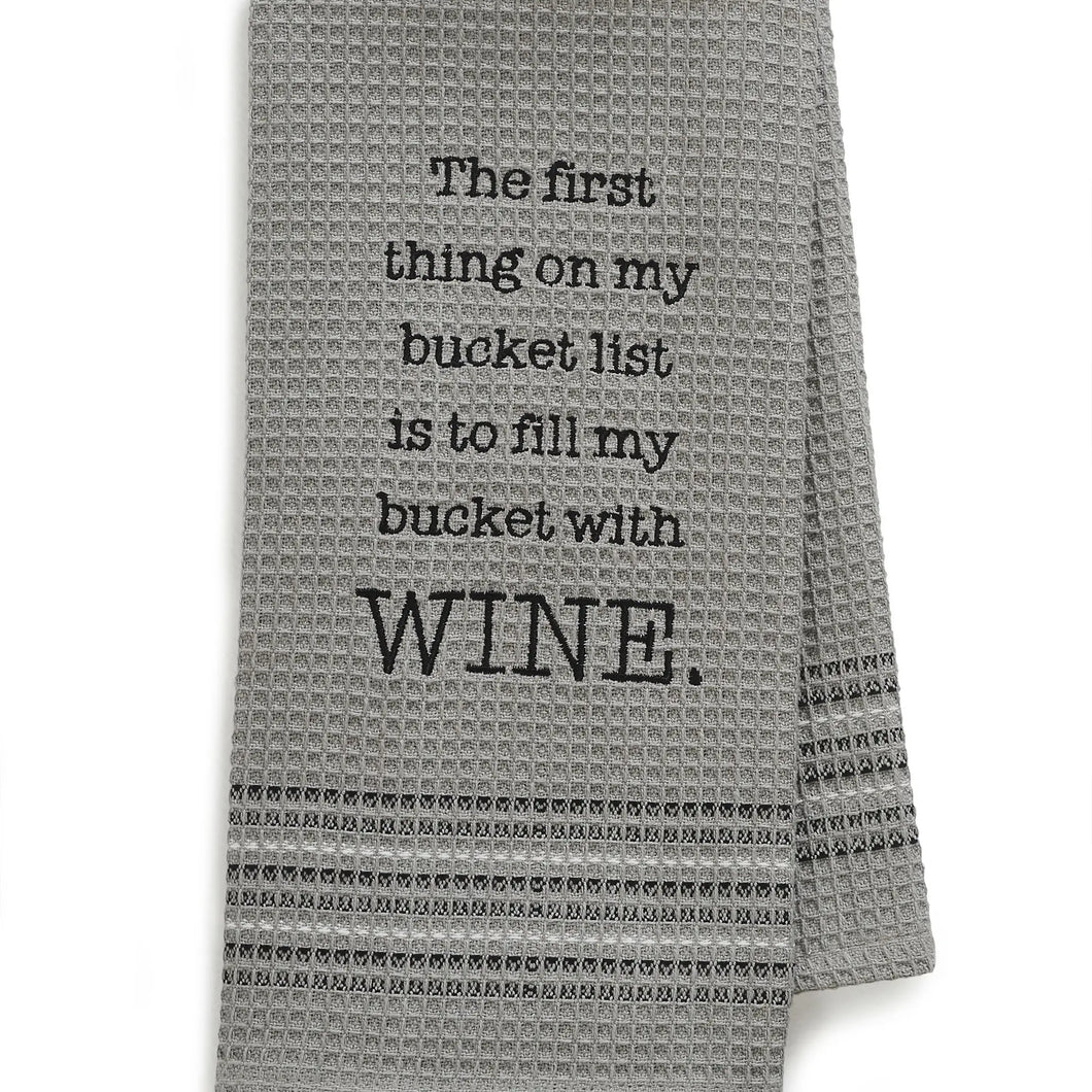 Mona B Bucket List Dish Towel
