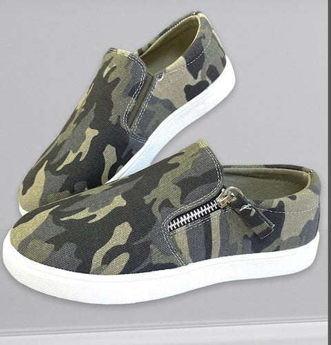 Camouflage Slip-Ons