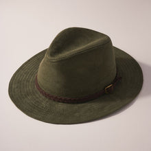 Load image into Gallery viewer, Suede Leather Braided Strap Panama Hat