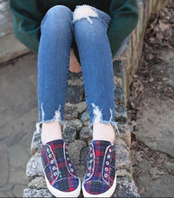 Load image into Gallery viewer, Corky Navy Tartan