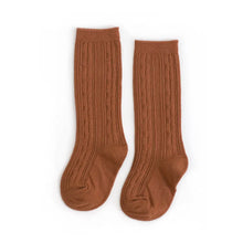 Load image into Gallery viewer, Little Stocking Co Cable Knit Socks