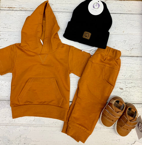 Caramel Hooded Jogger Set