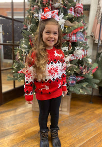 Snowflake & Reindeer Sweater