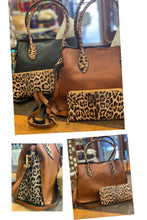 Load image into Gallery viewer, Black Leopard Medium Size with Wallet
