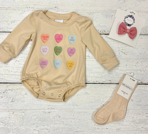 Candy Hearts Romper