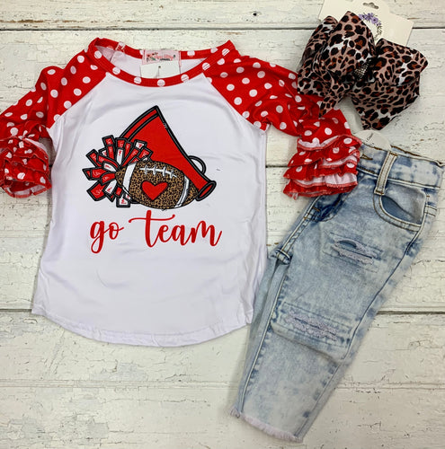 Red Go Team Raglan