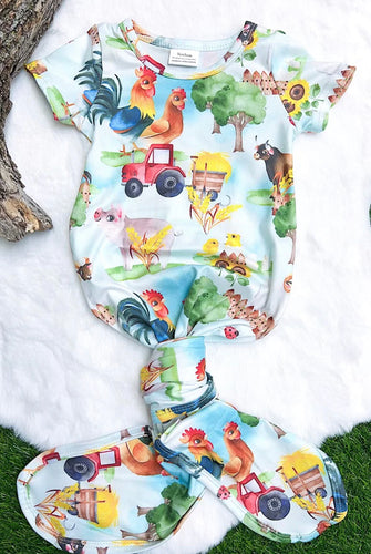 Farm Baby Gown