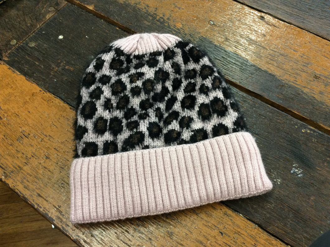 Women’s Pink Leopard Hat