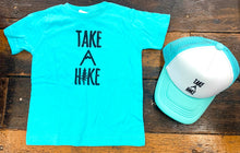 Load image into Gallery viewer, Aqua Take A Hike Tee