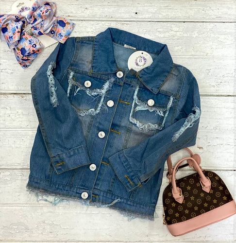 Distressed Denim Jacket