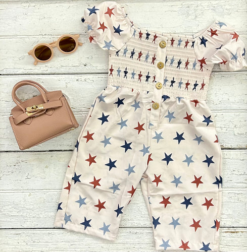 Star Smocked Jumpsuit