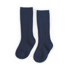 Load image into Gallery viewer, Little Stocking Co Cable Knit Socks