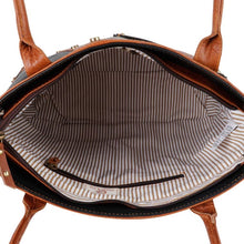 Load image into Gallery viewer, VAAN Tessa Gray Brown and Black Leather Purse