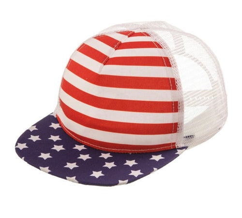 Stars & Stripes Flat Billed Hat